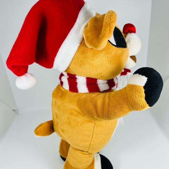 Gemmy Rudolph The Red Nosed Reindeer Animated Musical Plush - Picture 4 of 9